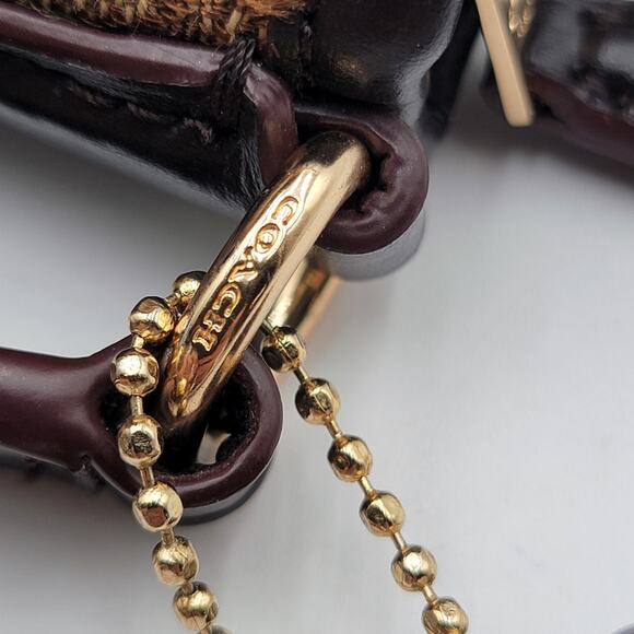 Coach Signature Crossbody Bag Brown Canvas Leather Trim F29960 - Picture 9 of 15